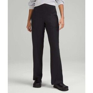 Lululemon Align High-Rise Wide-Leg Pants Size 4 Black Yoga Pants Long Pockets